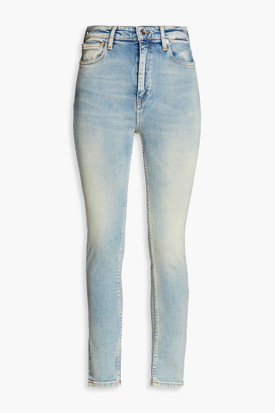 Shop Iro Traccky High-rise Skinny Jeans In Light Denim