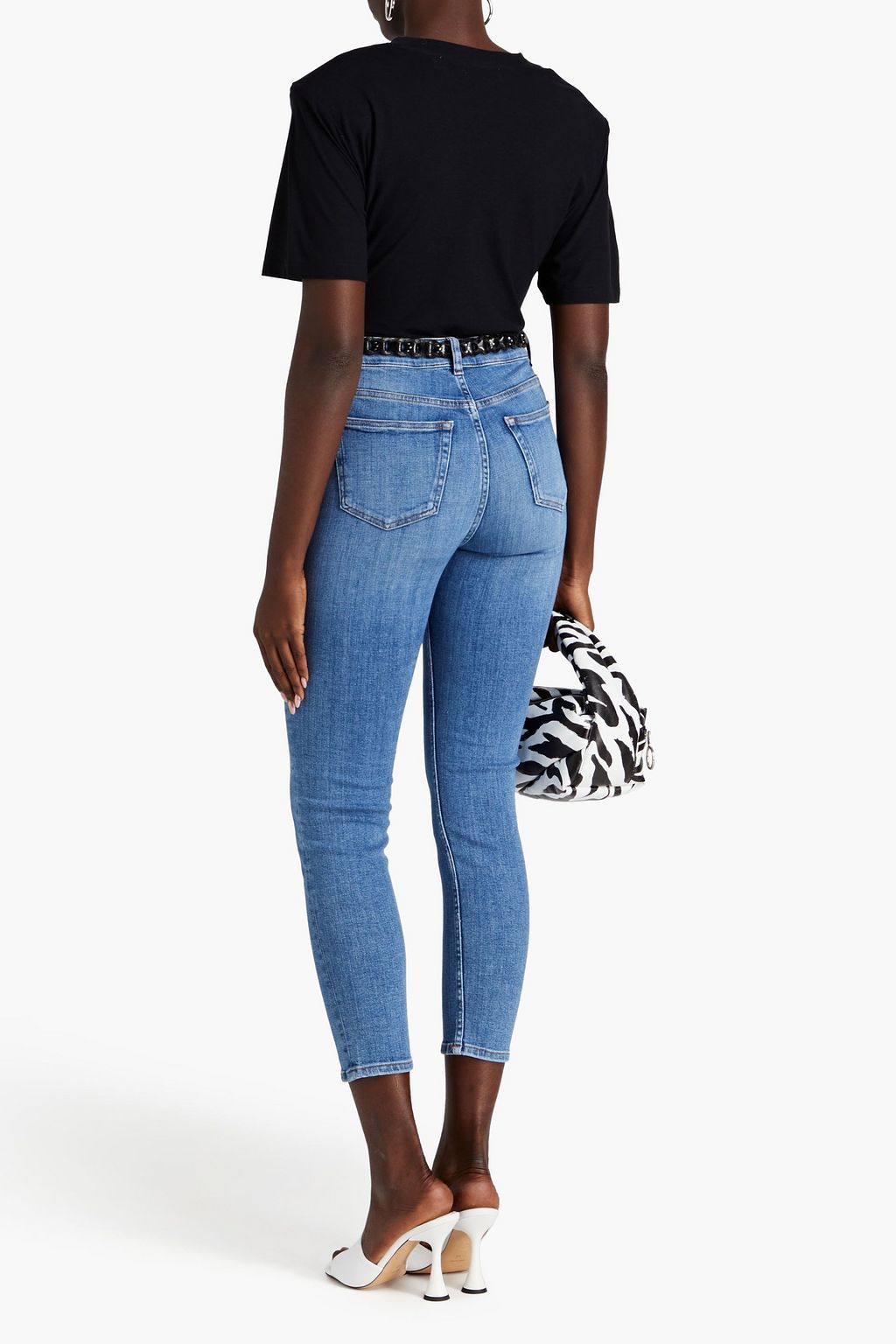IRO Galloway cropped high-rise skinny jeans