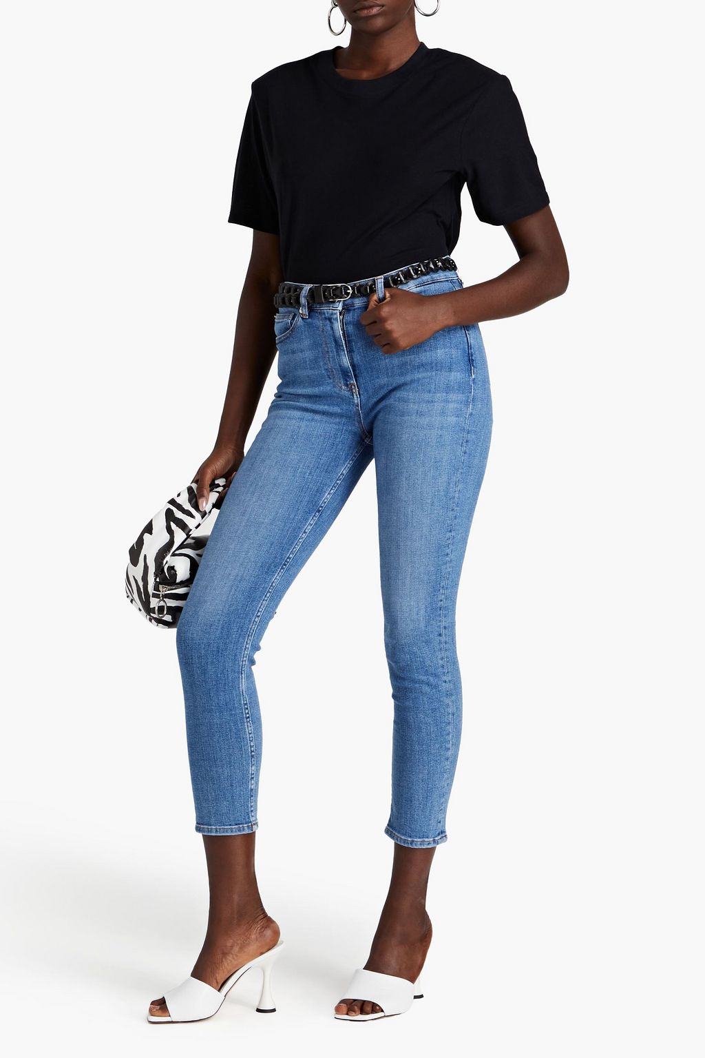 IRO Galloway cropped high-rise skinny jeans