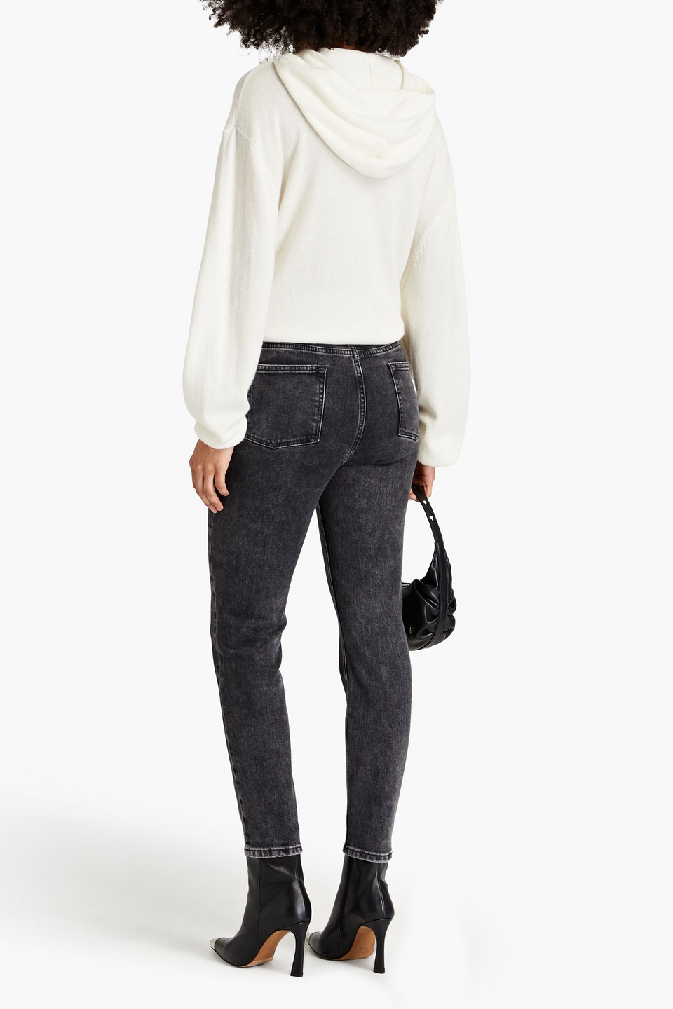 Shop Iro Traccky High-rise Skinny Jeans In Charcoal