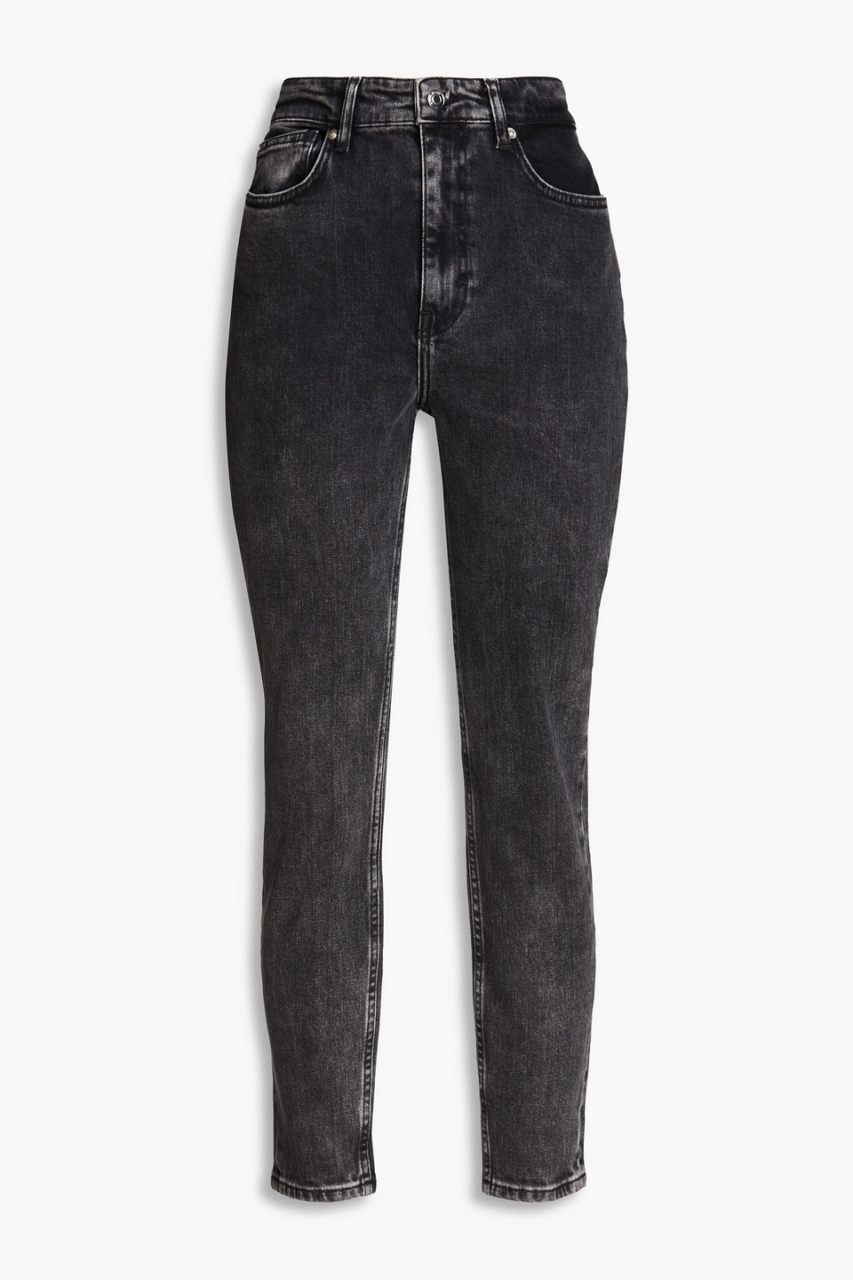 Iro Hoch Sitzende Skinny Jeans In Ausgewaschener Optik In Charcoal