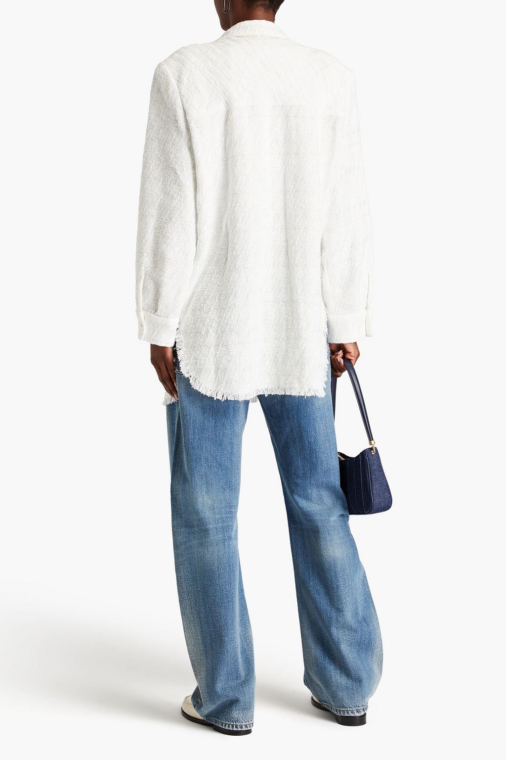 IRO Linsi cotton-blend tweed shirt