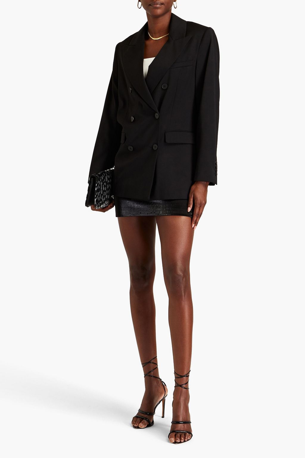 IRO Insley double-breasted wool-blend twill blazer