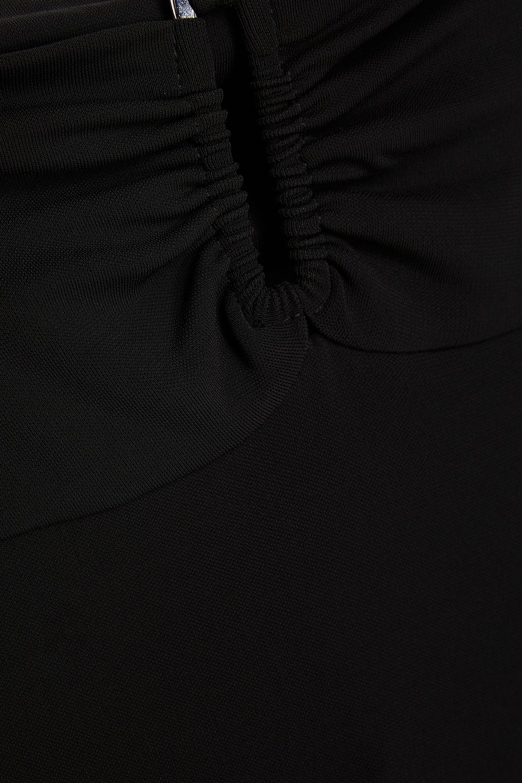 IRO Cutout ruched jersey midi dress