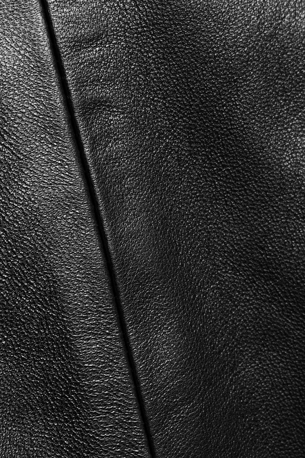 IRIS & INK Jacqueline leather midi skirt