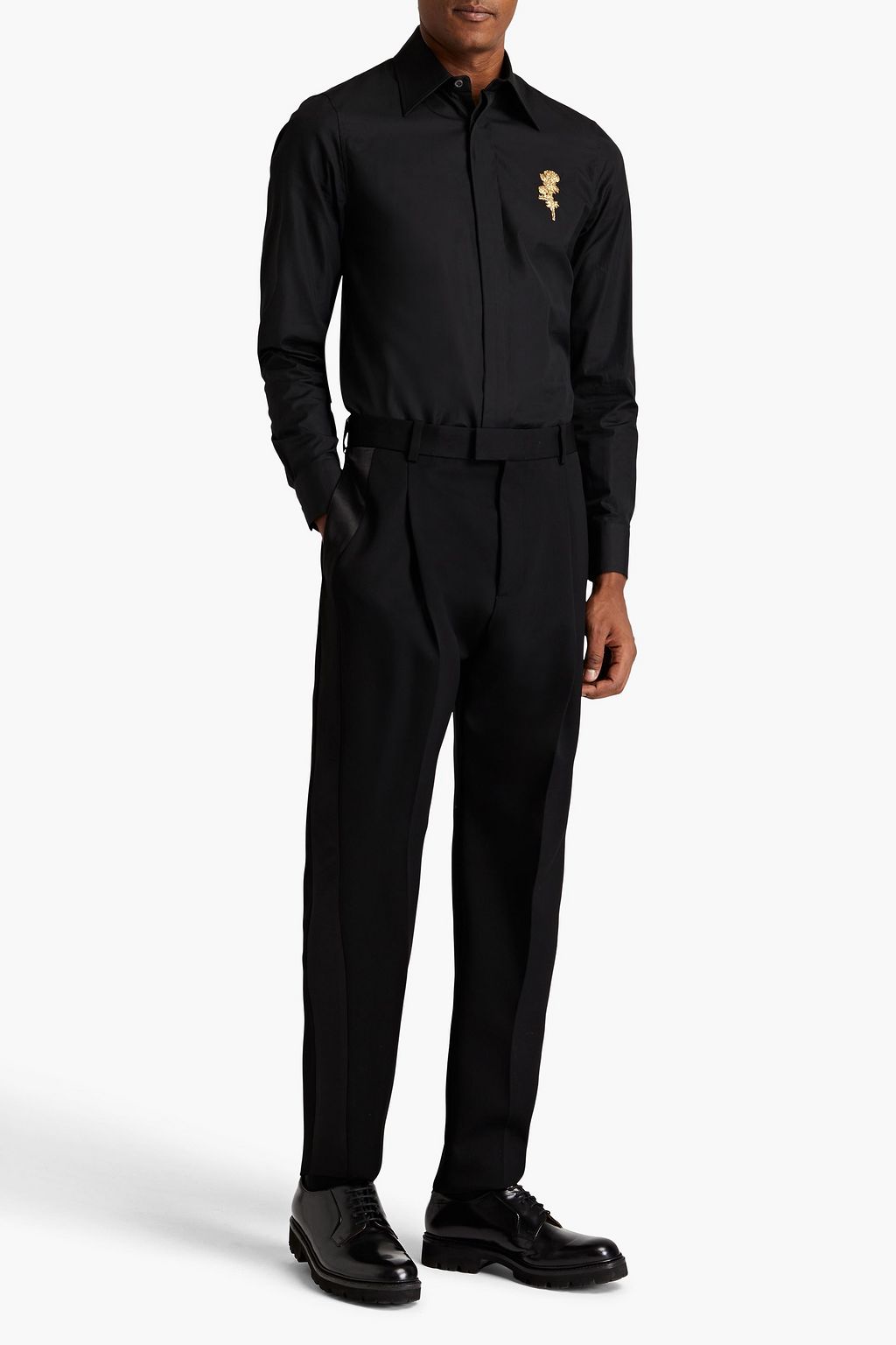 MCQUEEN Grain de poudre wool pants