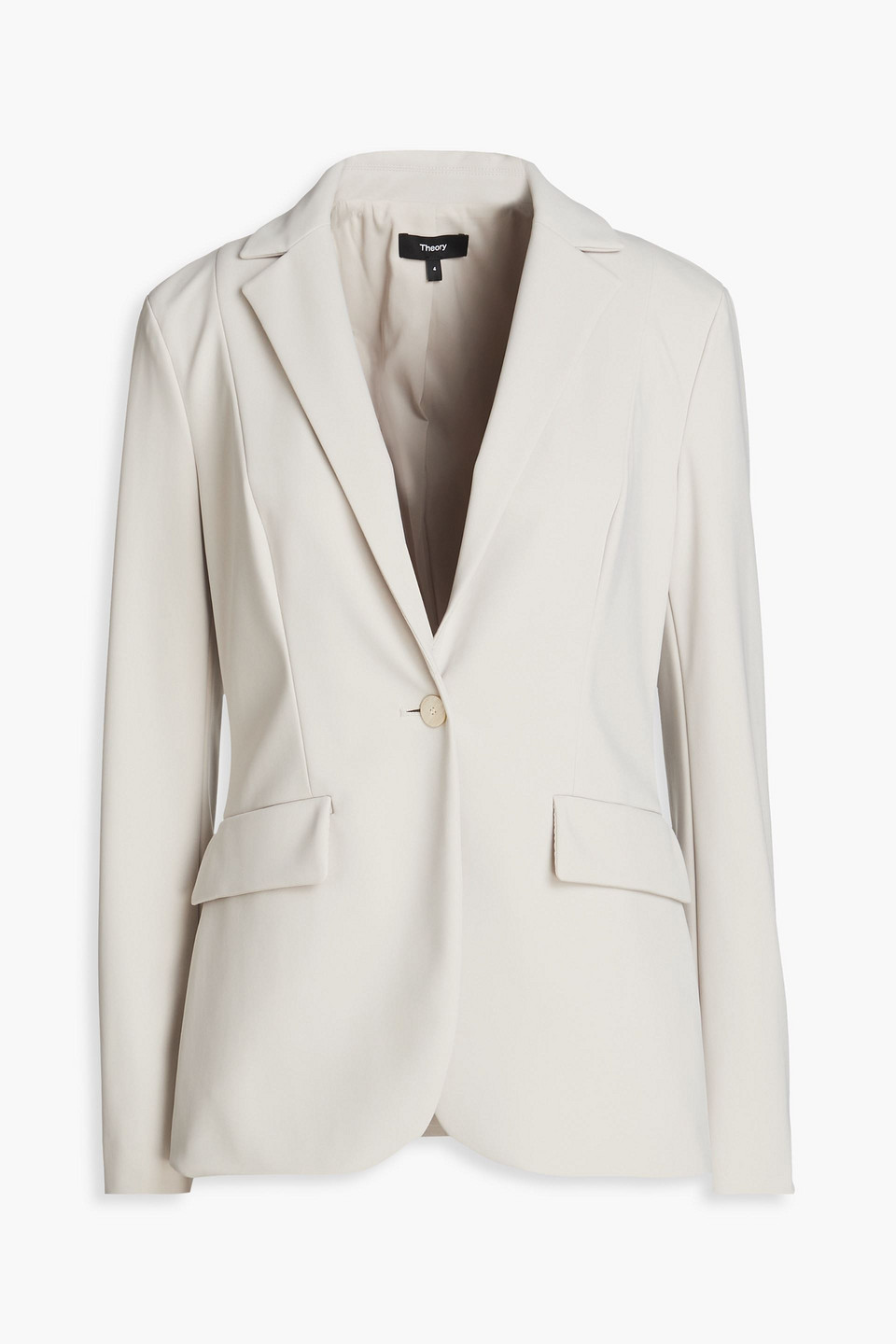 Theory Stretch-ponte Blazer In White