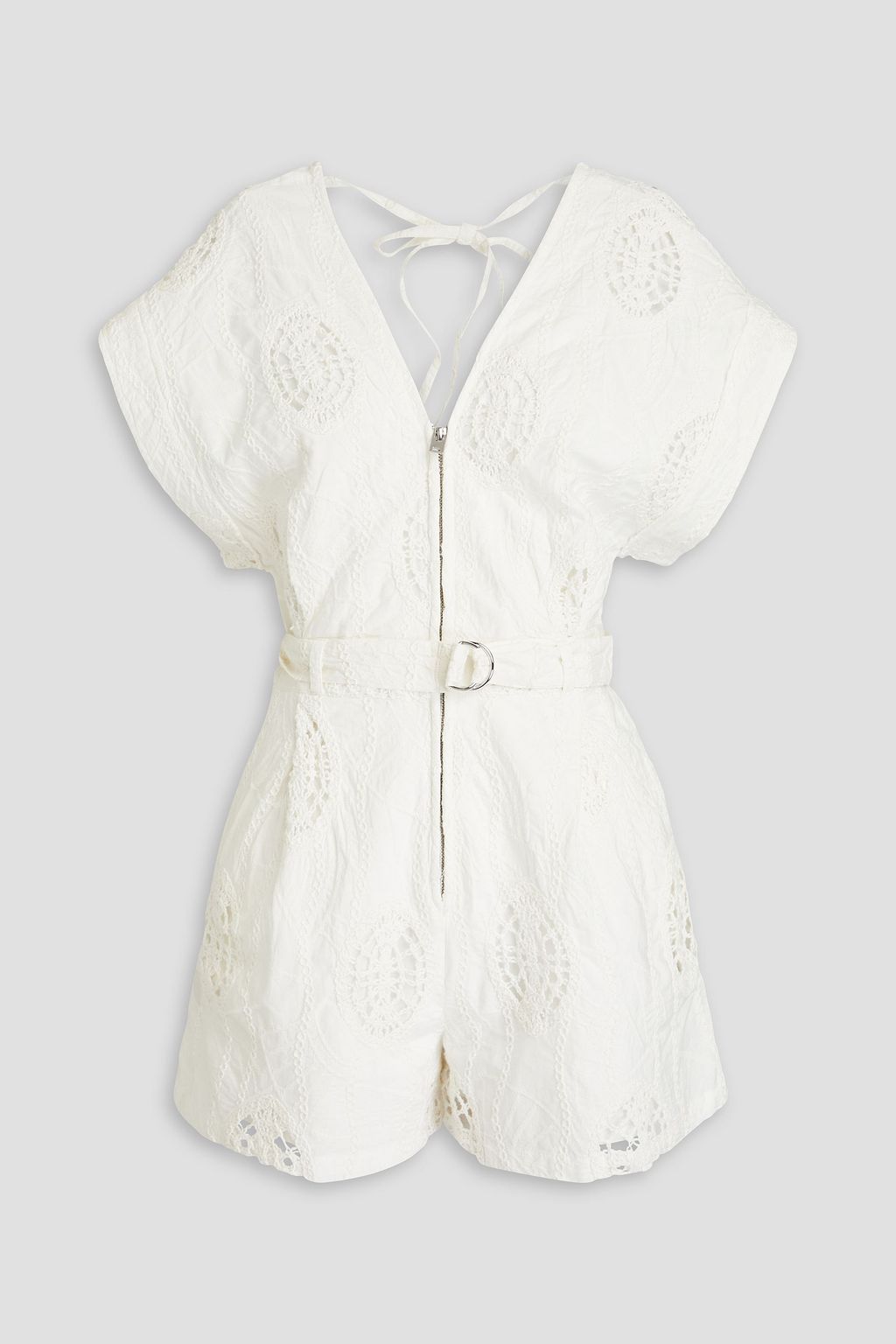 White cotton playsuit sale