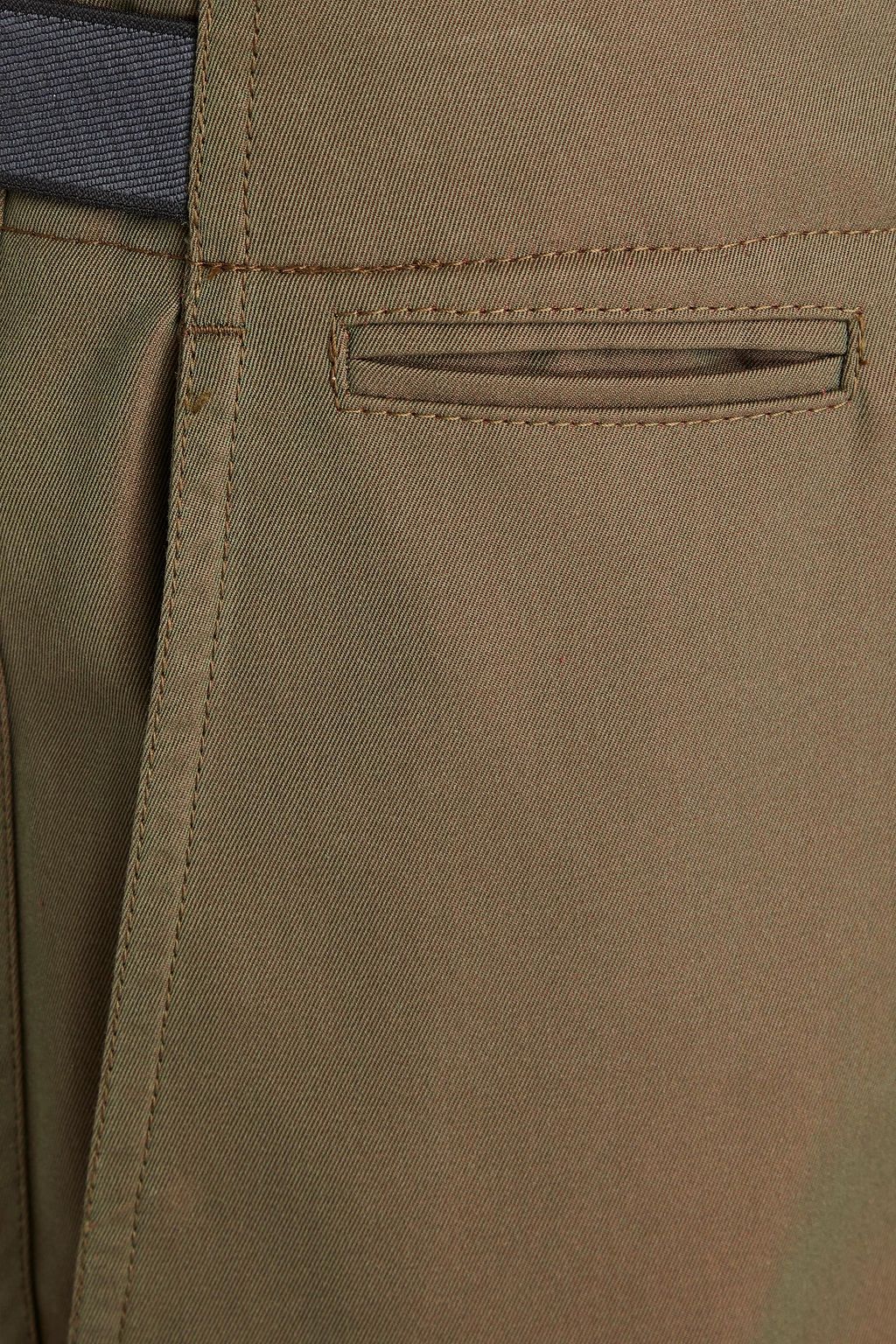 MCQUEEN Iridescent cotton-twill chinos