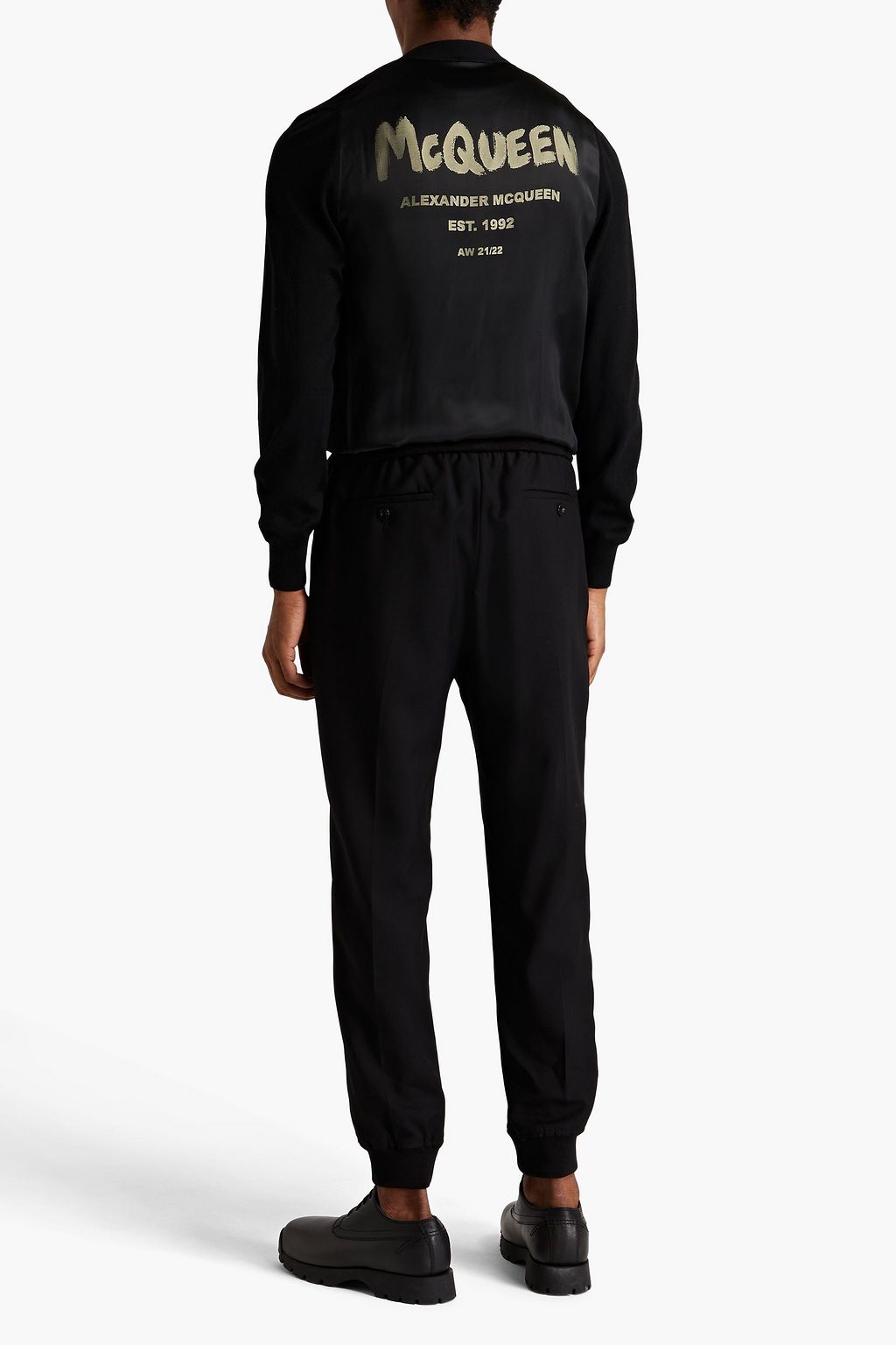 MCQUEEN Wool-twill track pants