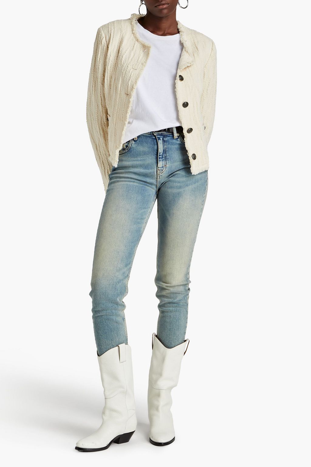 RAG & BONE Annalise cotton-tweed jacket | THE OUTNET