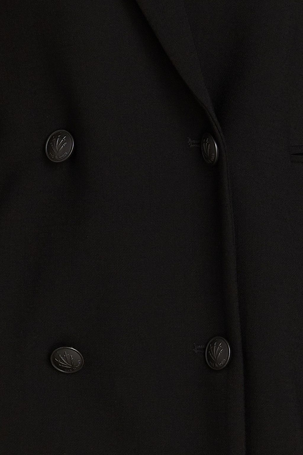 RAG & BONE Dax wool-blend crepe mini tuxedo dress