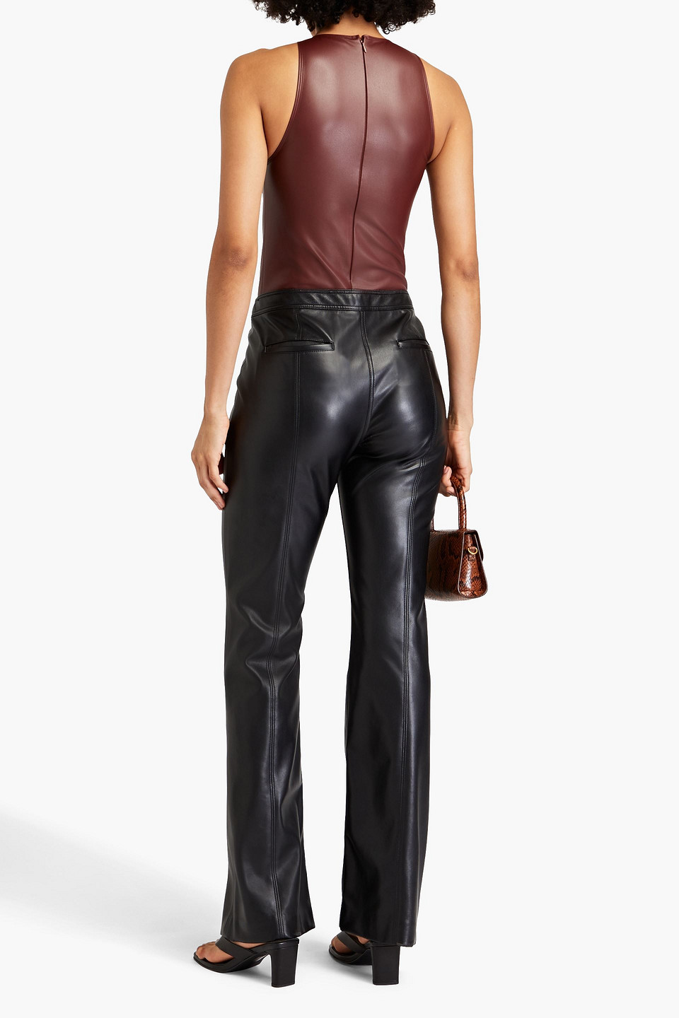 LAPOINTE PANELED STRETCH-JERSEY BODYSUIT