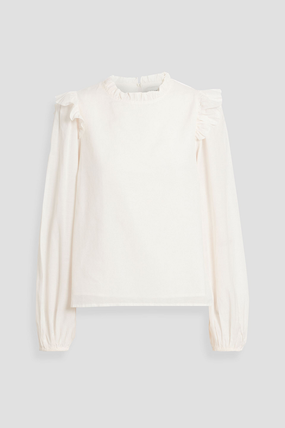Cami NYC Georgine ruffled cotton-blend voile blouse