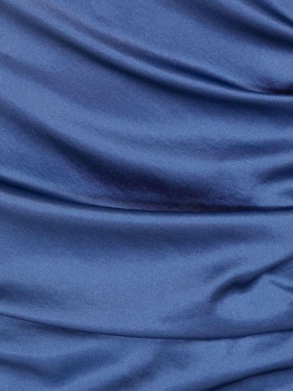 natasha ruched silk-blend satin maxi dress