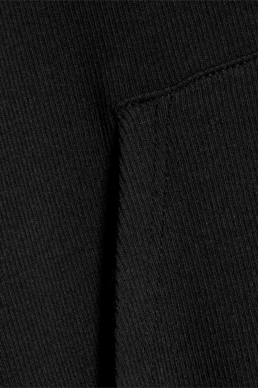 COMMANDO Ribbed stretch Pima cotton and modal-blend jersey hoodie