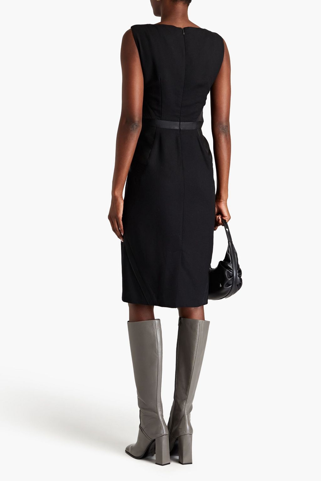 ETRO Printed wool-blend crepe dress