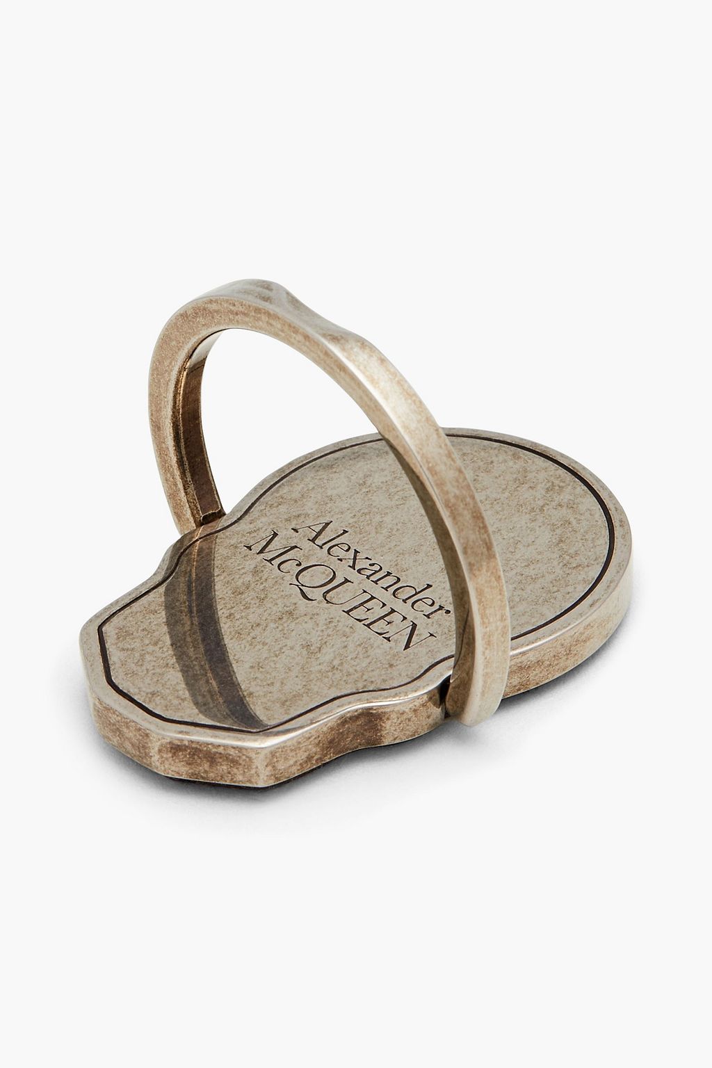 MCQUEEN Silver-tone phone ring