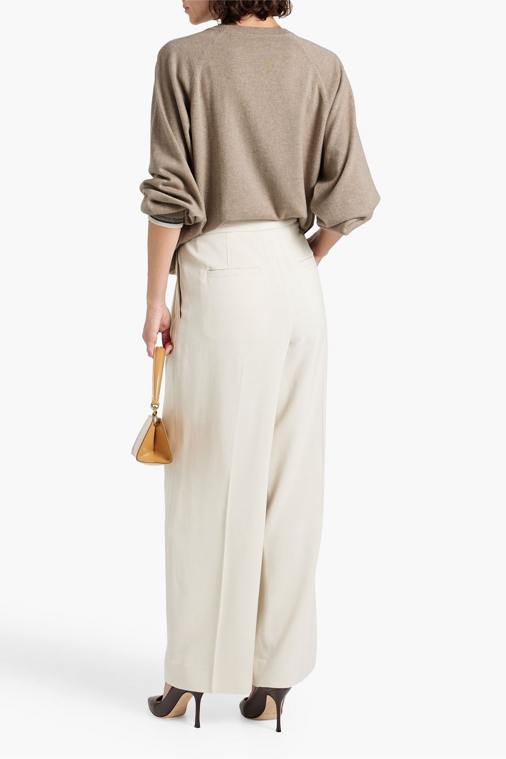 BRUNELLO CUCINELLI Pleated twill wide-leg pants