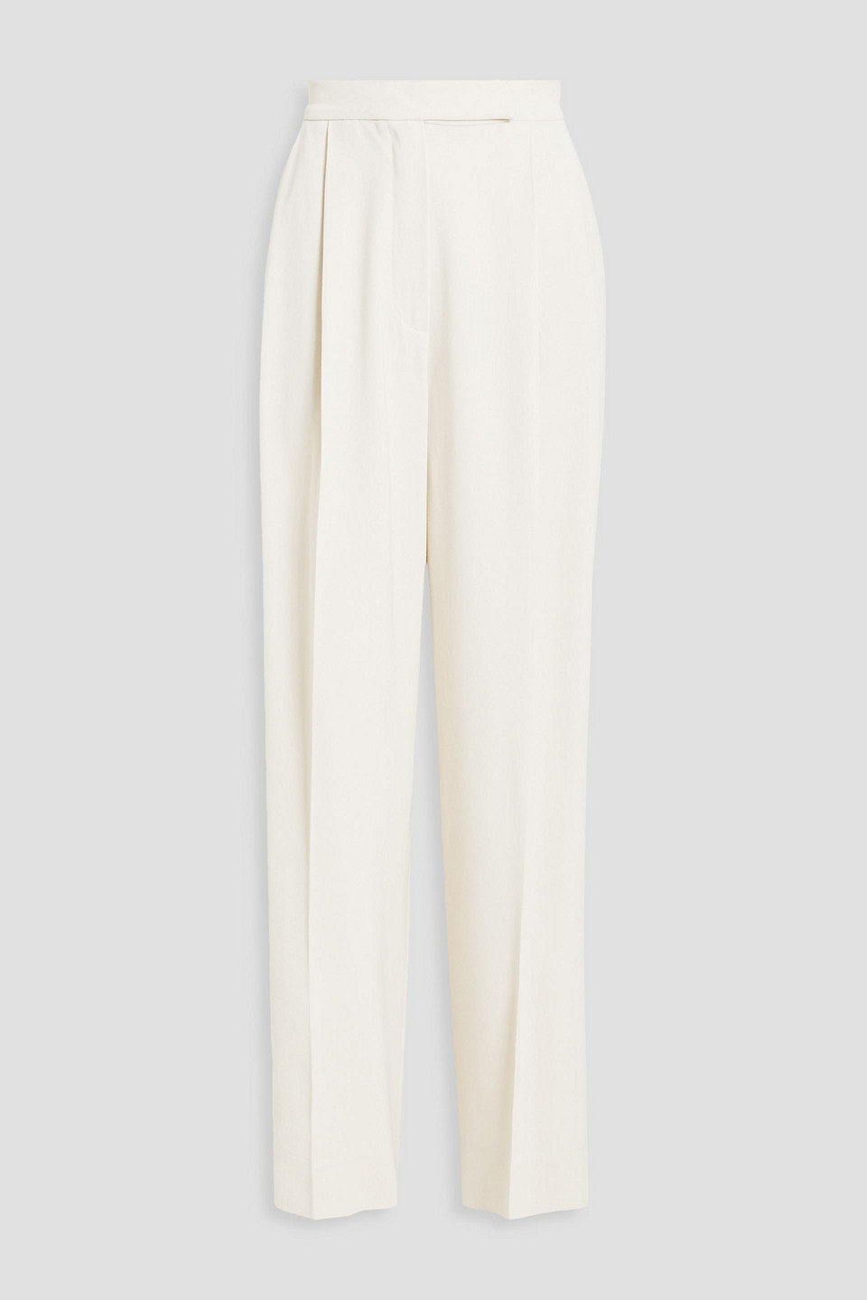 Brunello Cucinelli Pleated Canvas Wide-leg Pants In C600 Natural