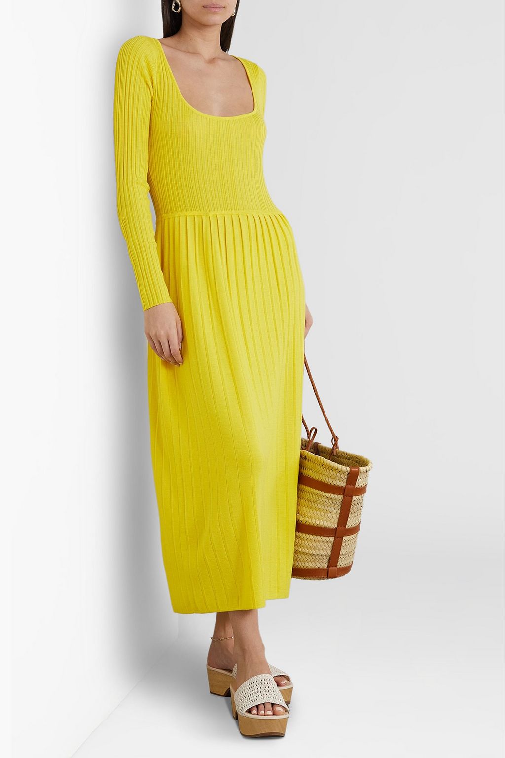 KING & TUCKFIELD Ribbed merino wool midi dress | THE OUTNET