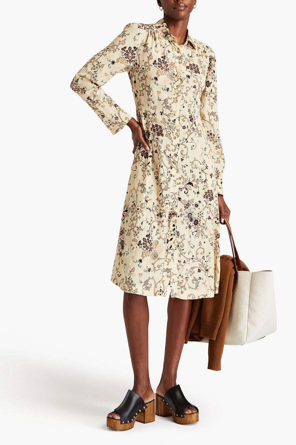 ETRO Paisley-print silk crepe de chine shirt dress