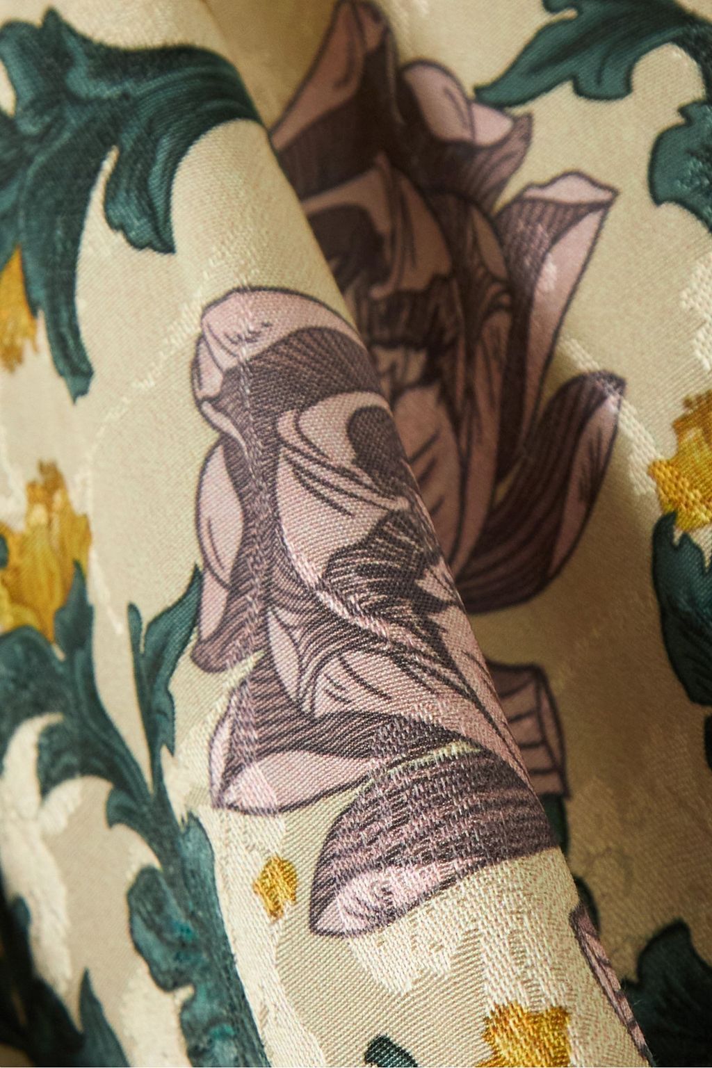 AGUA BY AGUA BENDITA Gaita floral-print ECOVERO-blend jacquard wide-leg pants