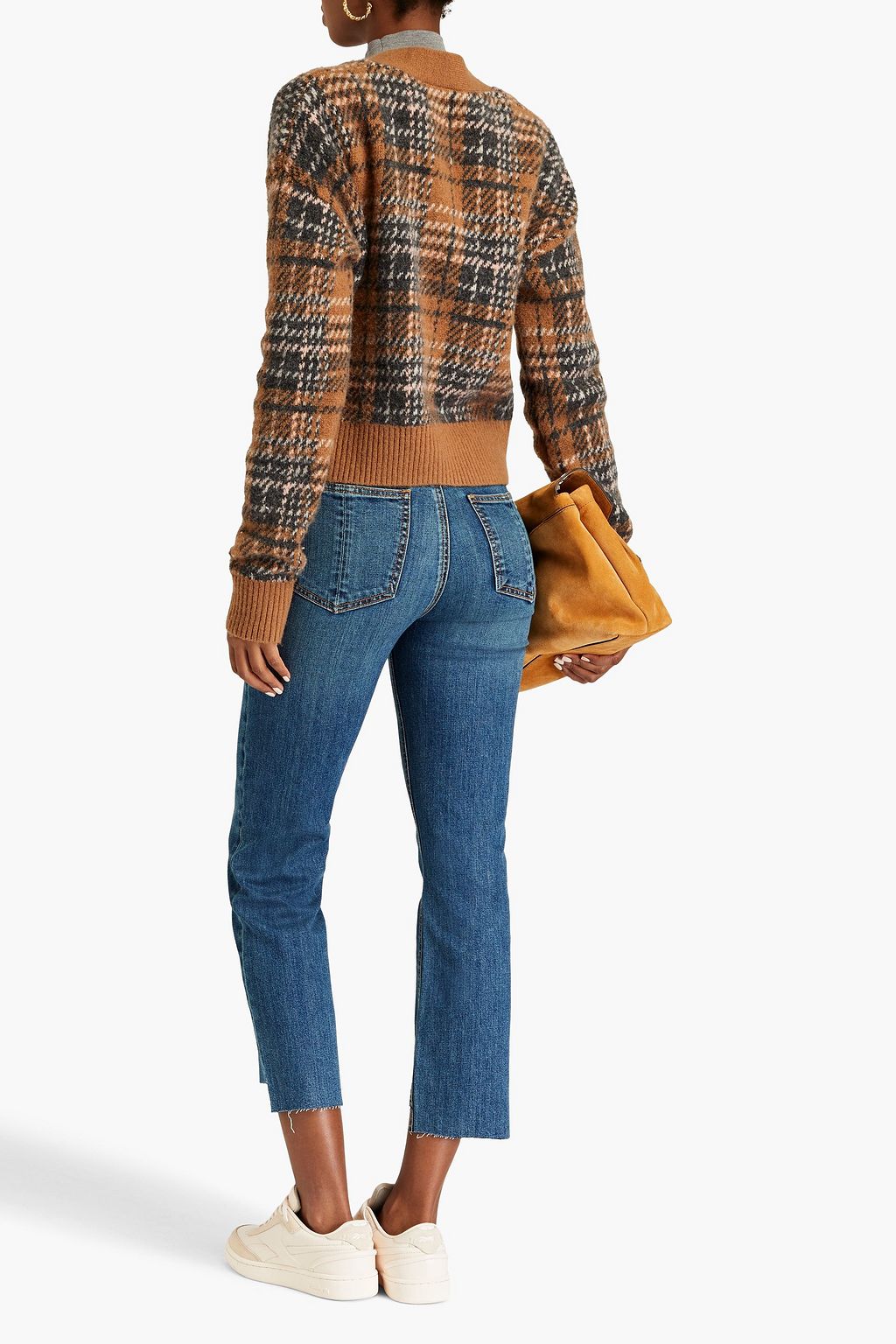 RAG & BONE جينز “بيل فيو” قصير بأرجل ضيقة وخصر عالٍ