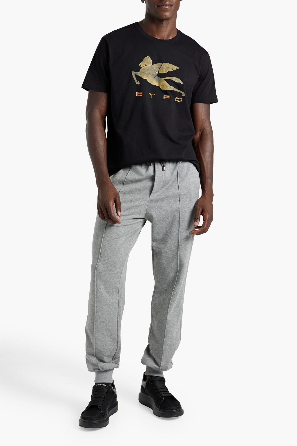 ETRO Printed cotton-jersey T-shirt