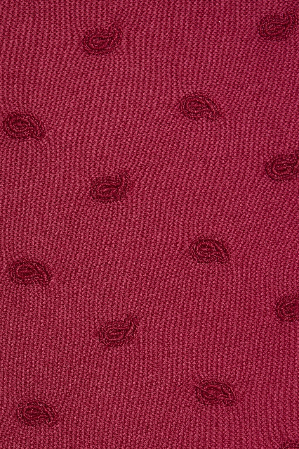 ETRO Embroidered cotton-piqué polo shirt