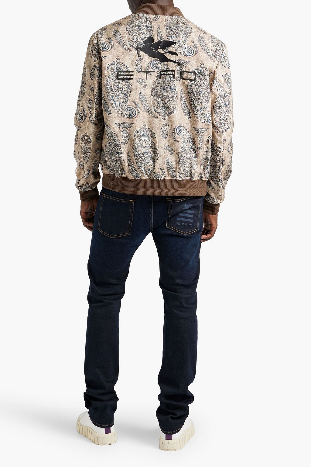 ETRO Printed shell bomber jacket