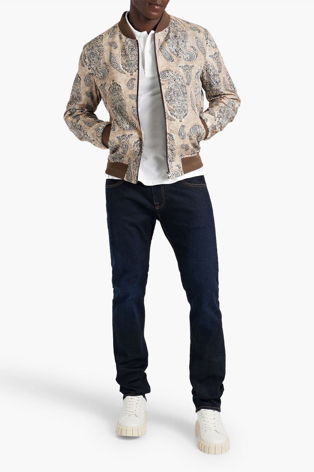 ETRO Printed shell bomber jacket