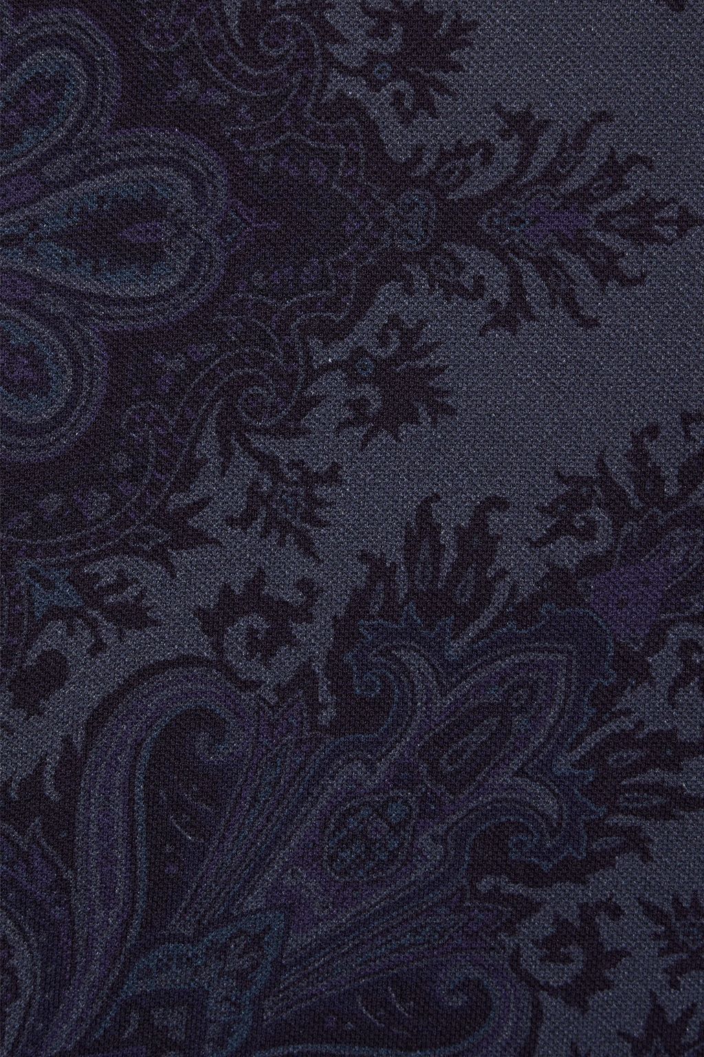 ETRO Printed cotton-piqué polo shirt