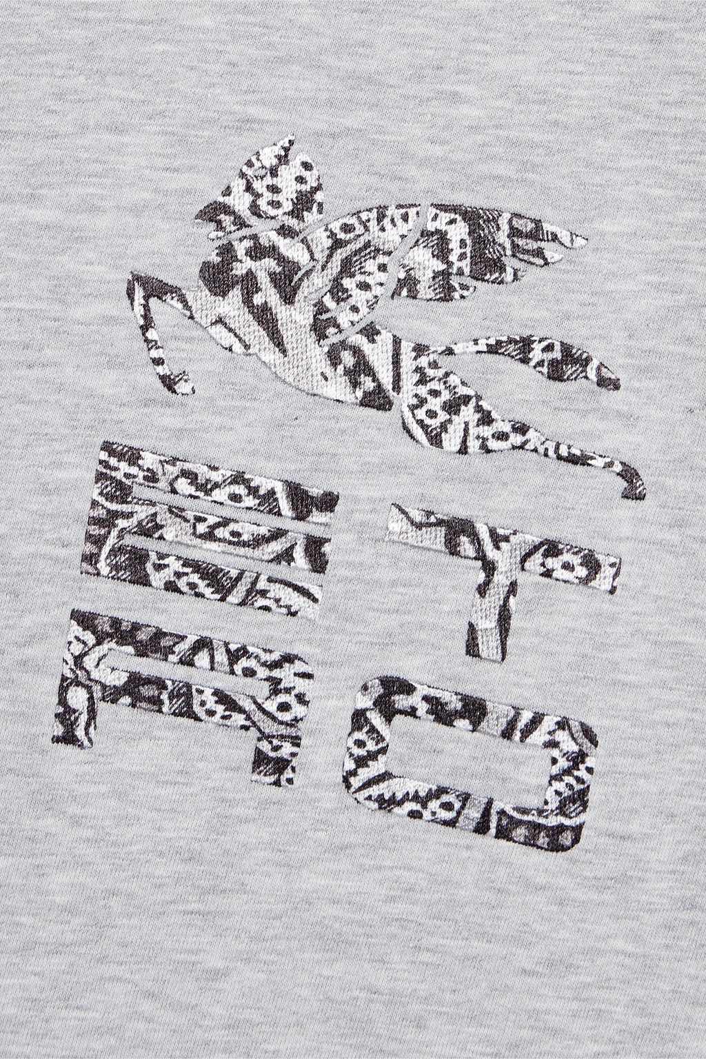ETRO Flocked cotton-jersey T-shirt