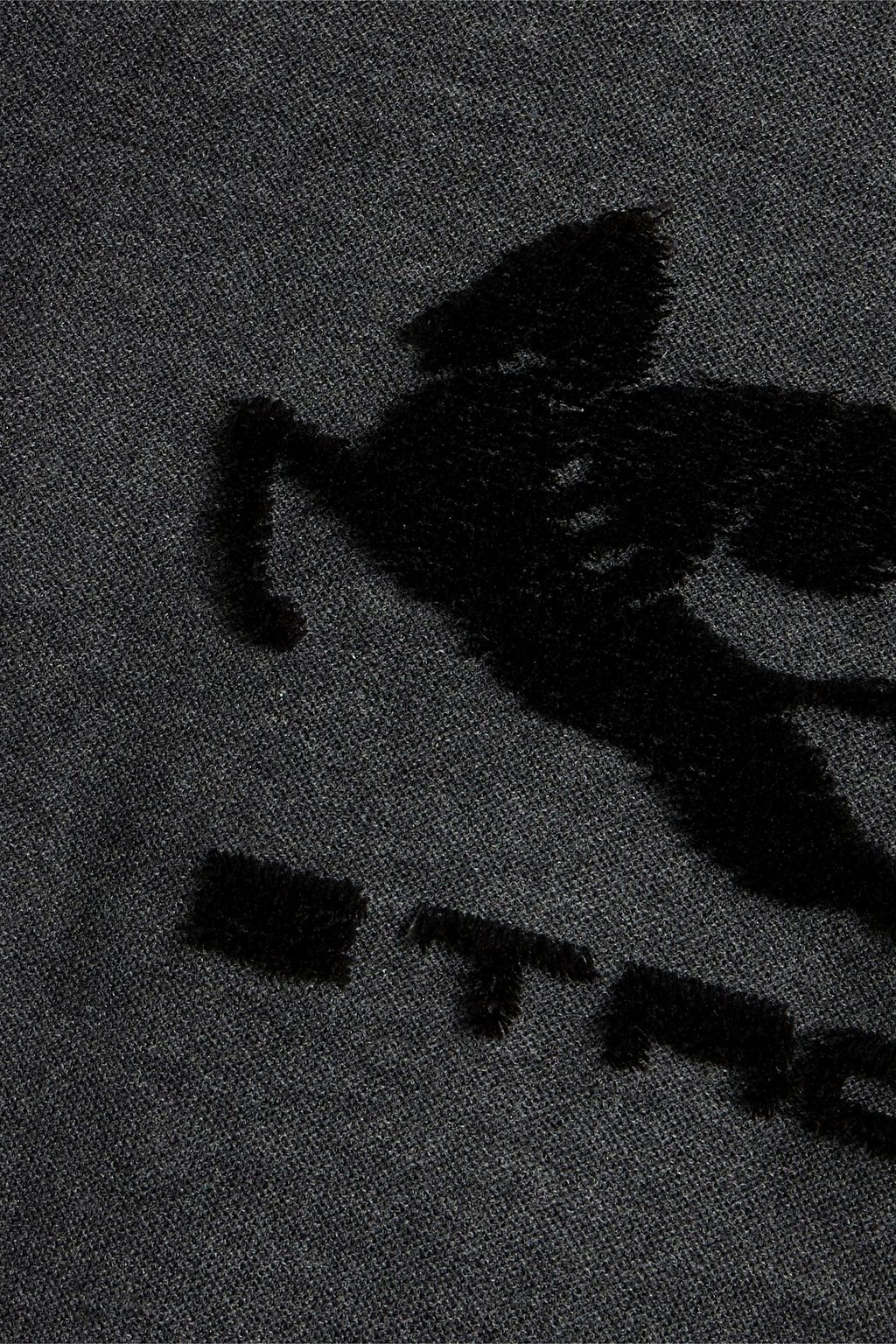 ETRO Flocked French cotton-terry zip-up hoodie