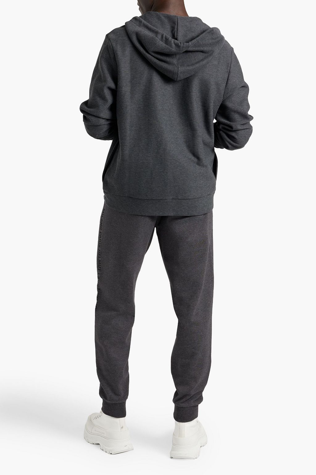 ETRO Flocked French cotton-terry zip-up hoodie