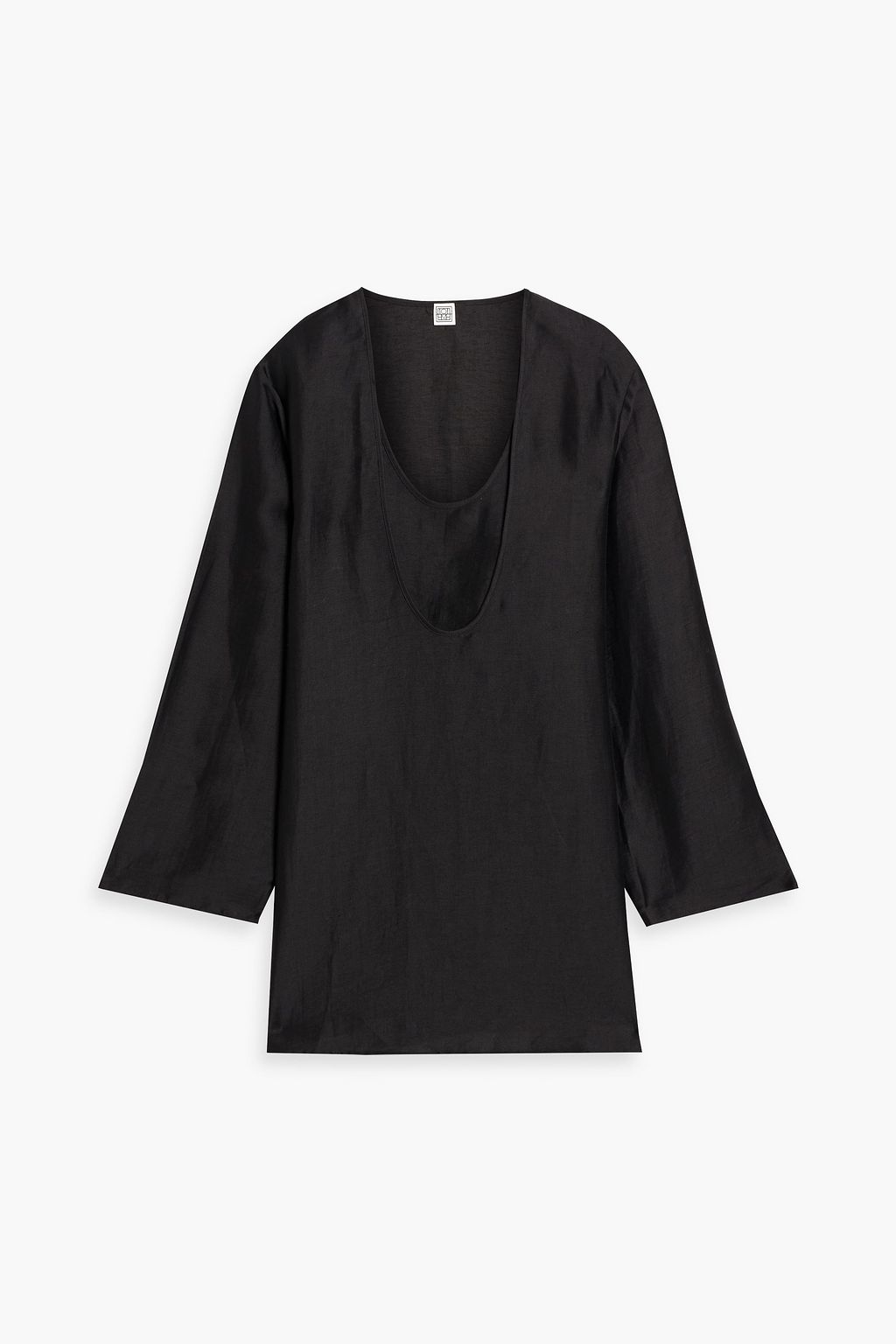 TOTEME Layered linen-blend top | THE OUTNET