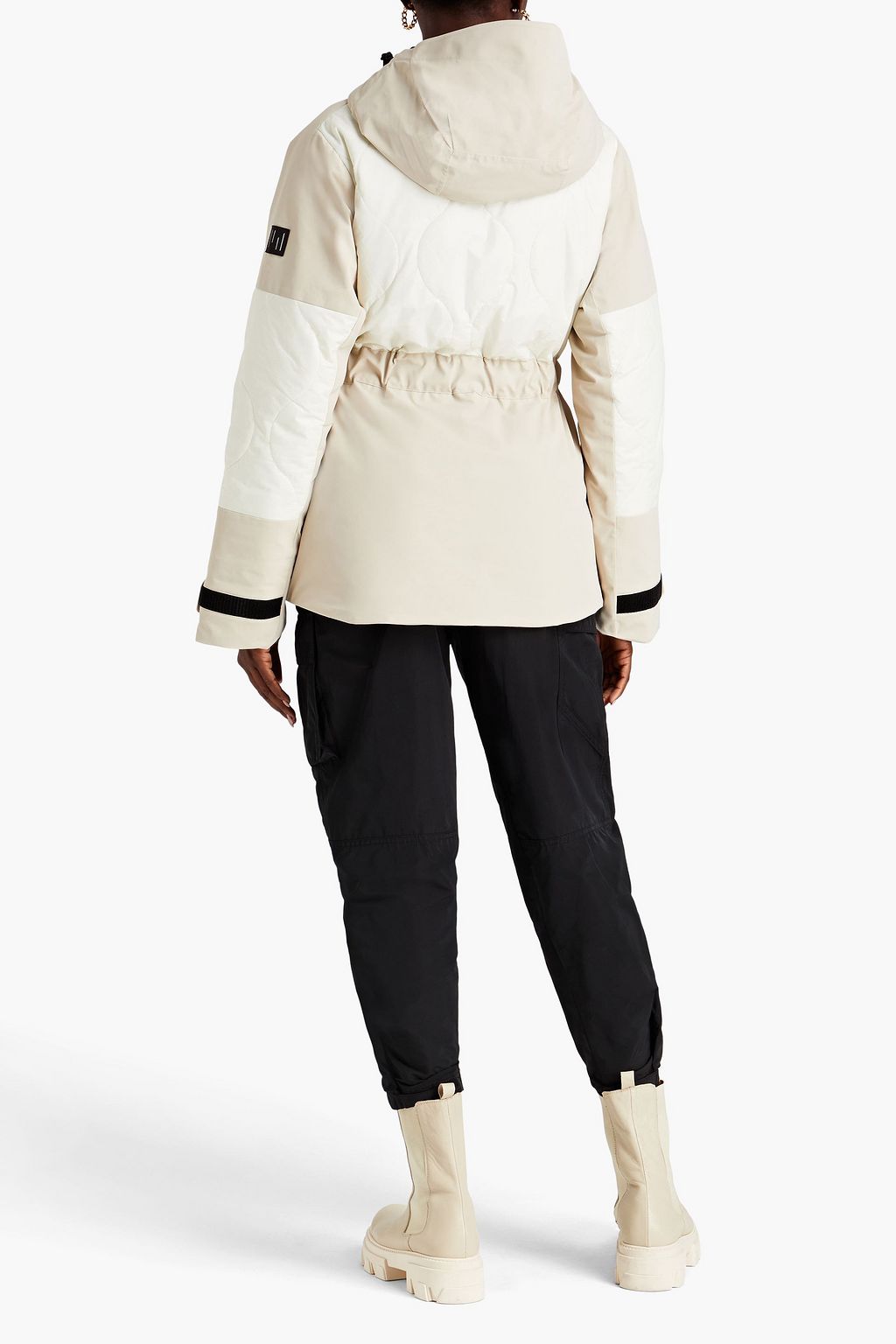 HOLDEN Belted hooded ski jacket