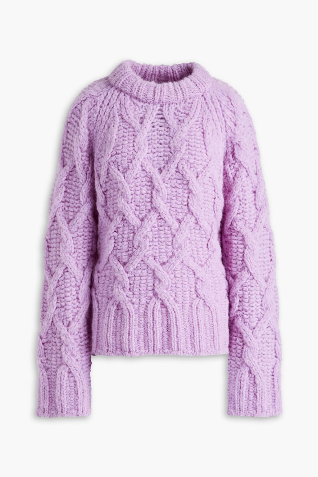 ACNE STUDIOS Kambrea cable-knit wool-blend sweater | THE OUTNET