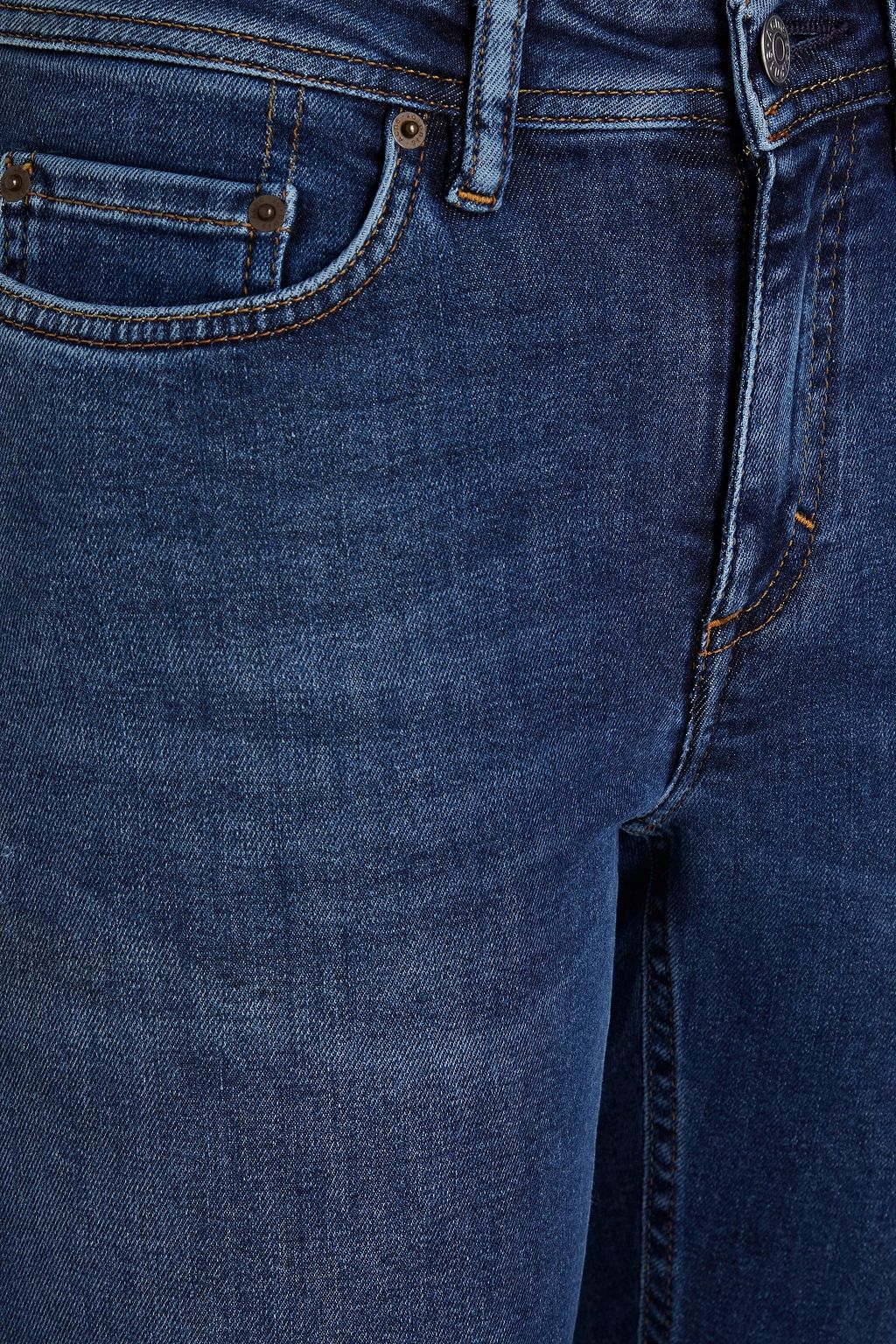 ACNE STUDIOS جينز قصير بأرجل ضيقة وبخصر متوسط الارتفاع