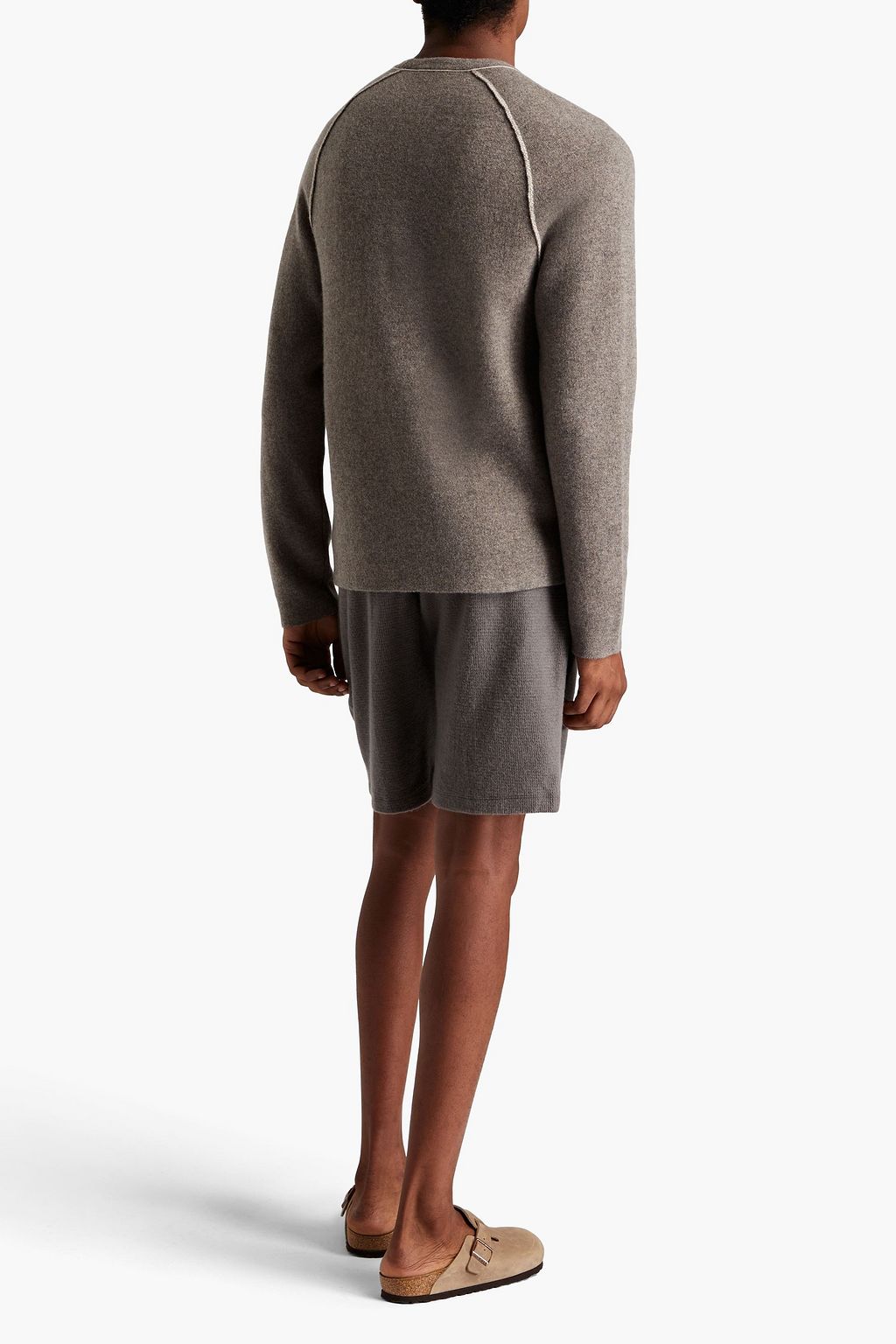 JAMES PERSE コットン&カシミヤ混 ショートパンツ ワッフルニット