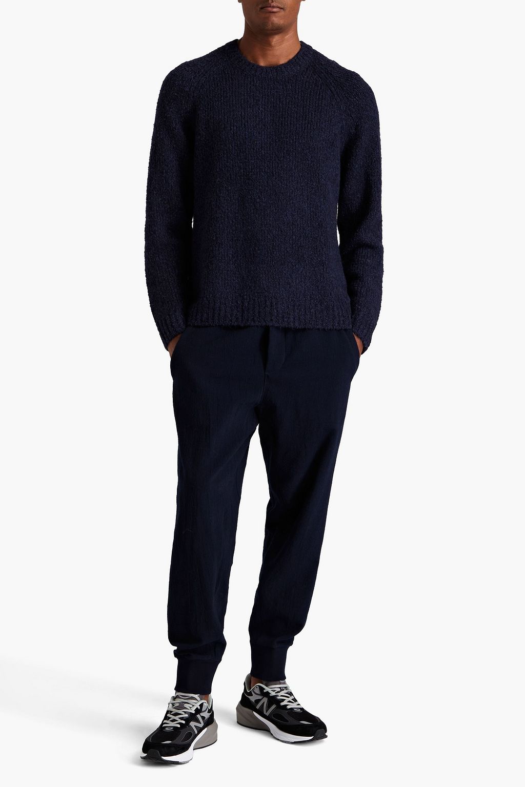 JAMES PERSE Karottenhose aus gebürstetem Twill mit Tunnelzug