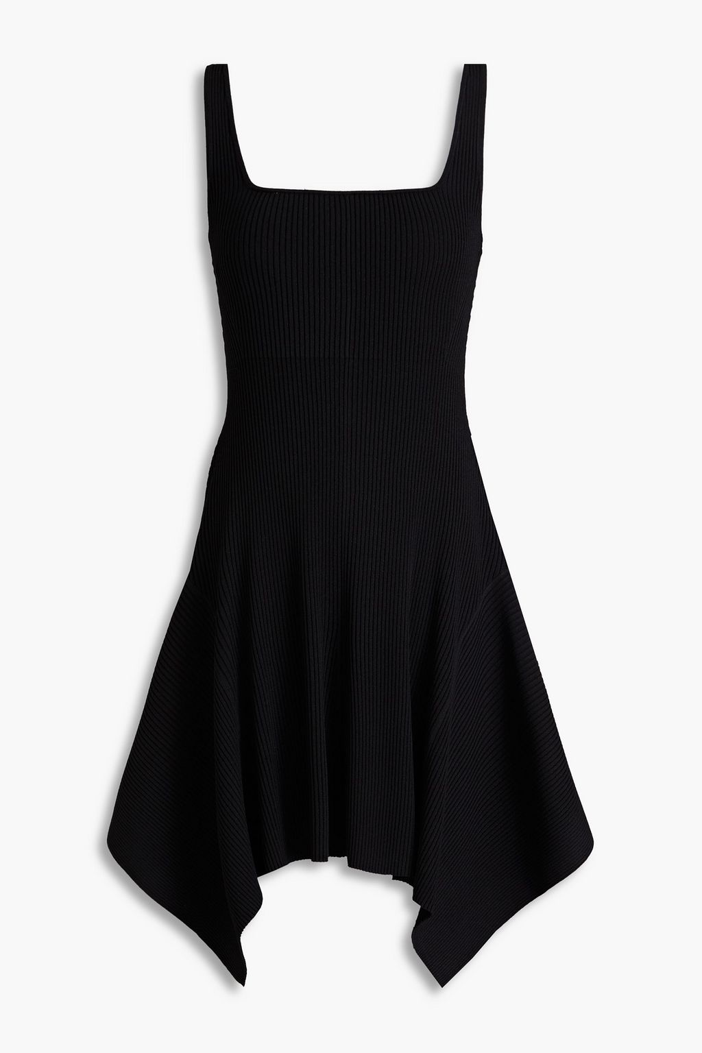 A.L.C. Dalia asymmetric ribbed-knit mini dress | THE OUTNET