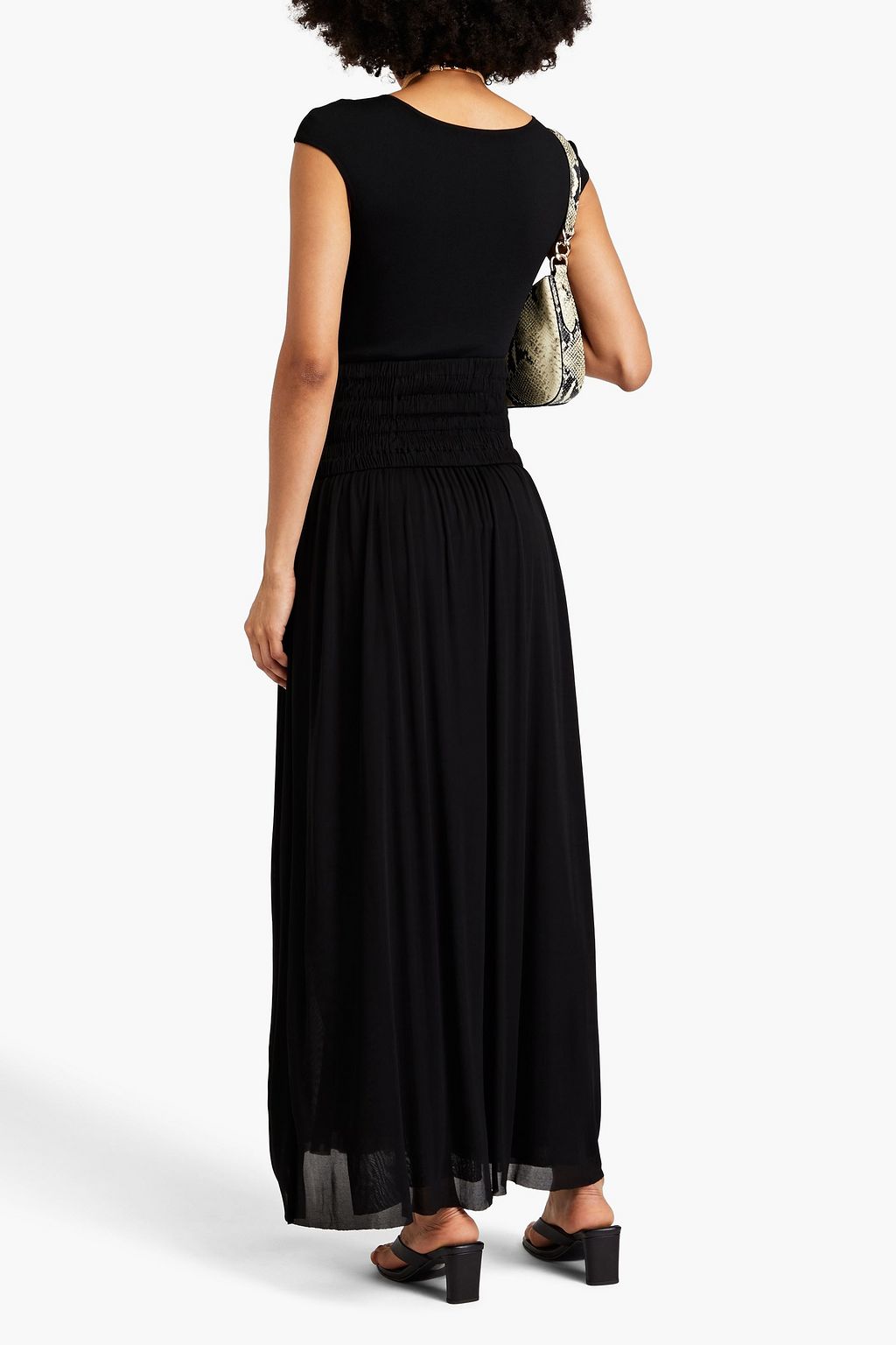 A.L.C. Tierra shirred jersey maxi skirt