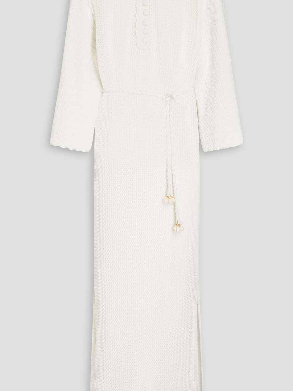 crocheted cotton maxi dress