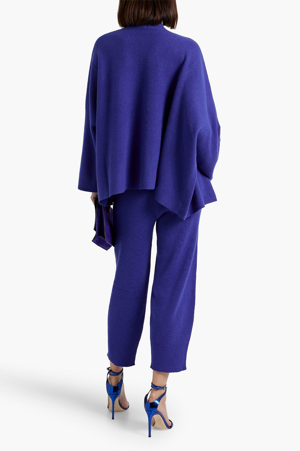 Shop Lapointe Cashmere Cardigan In Indigo