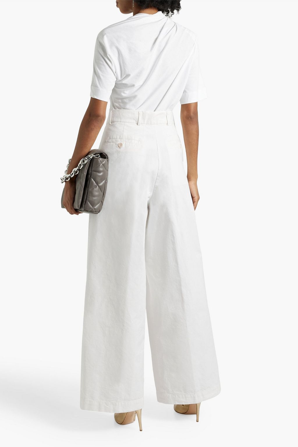DRIES VAN NOTEN Cotton-canvas wide-leg pants
