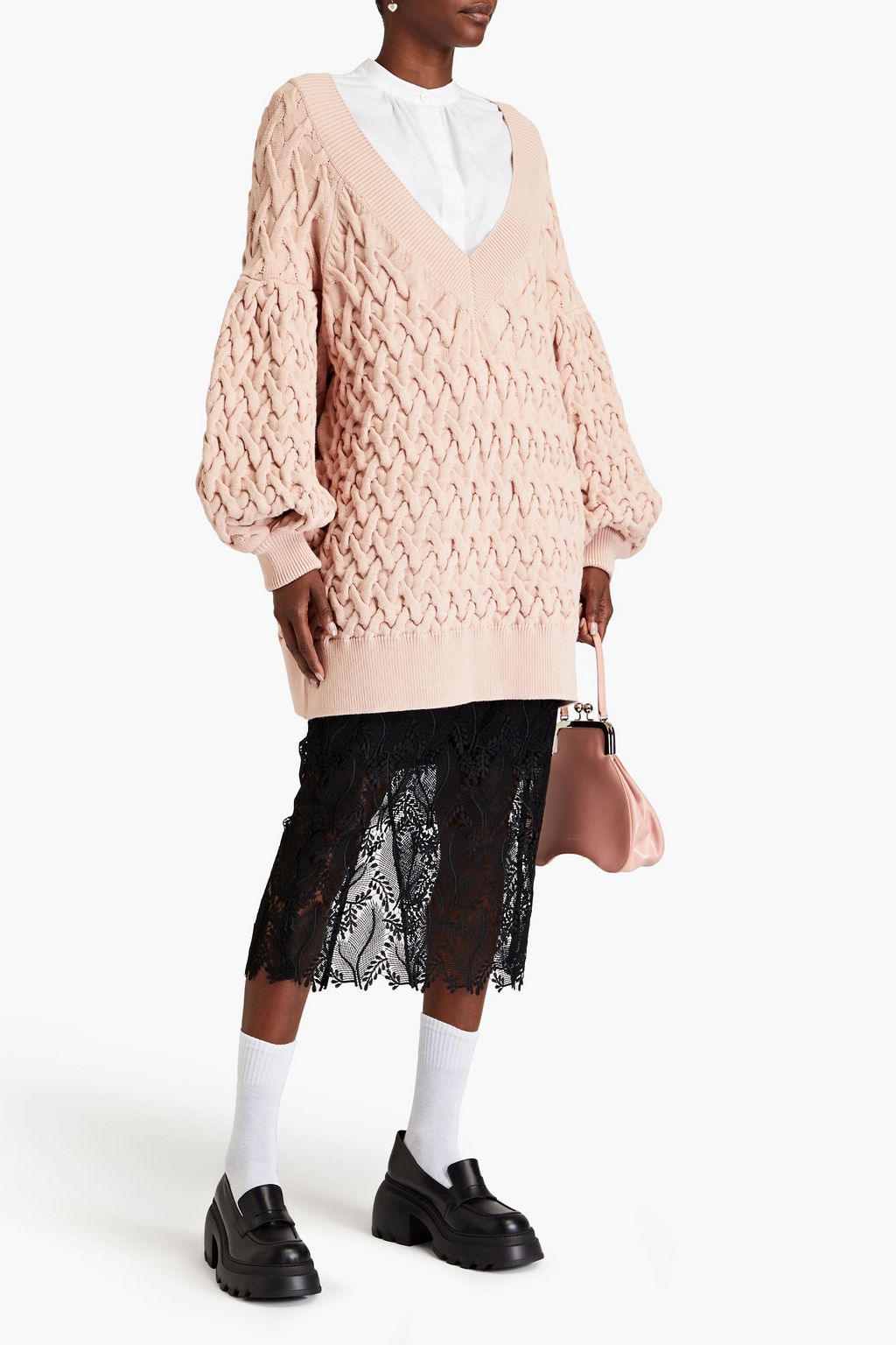 SIMONE ROCHA Cable-knit sweater