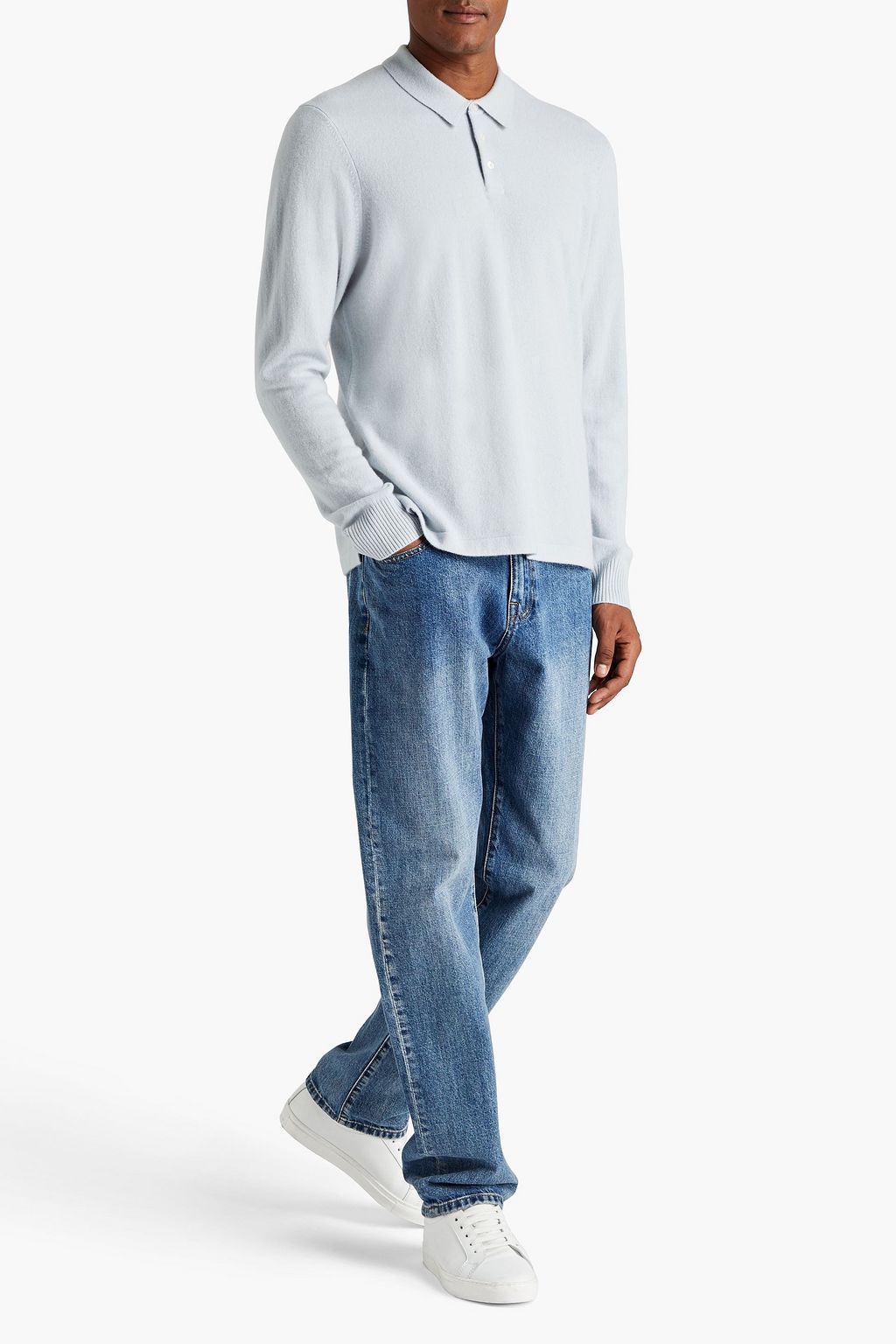 JAMES PERSE Cashmere polo sweater