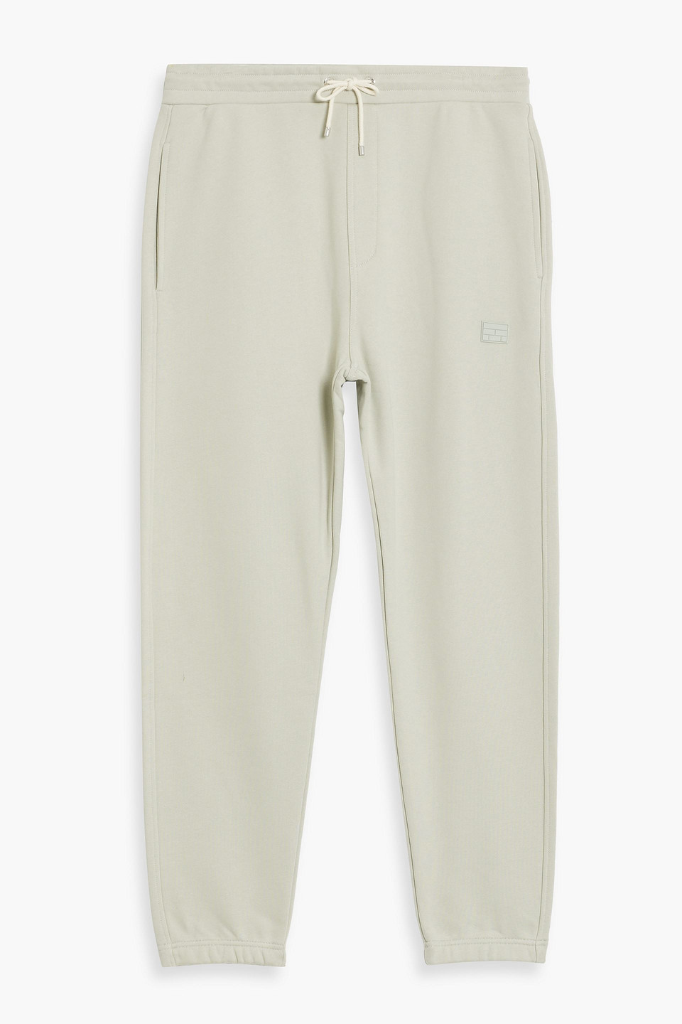 Frame French Cotton-terry Sweatpants In Grey Green